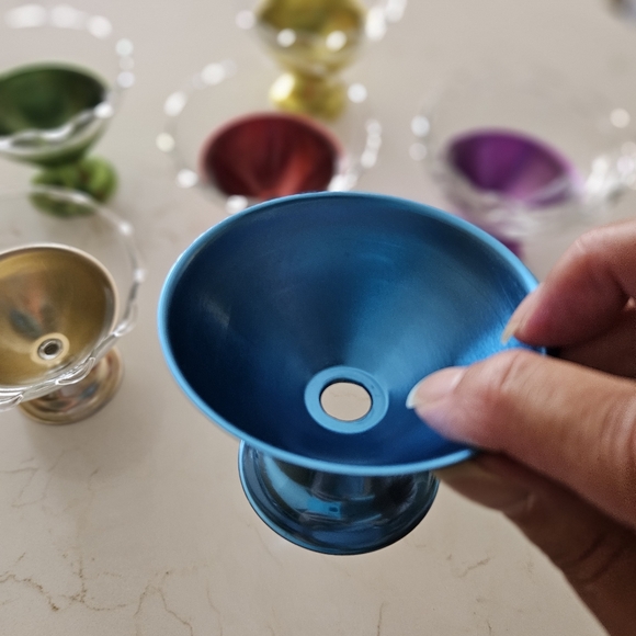 6 Vintage ice cream dessert 🍨 cups - Picture 5 of 10